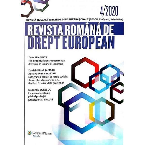 Revista romana de drept european Nr.4/2020, editura Wolters Kluwer