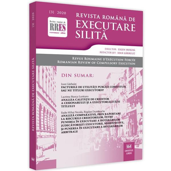 Revista romana de executare silita Nr.3/2020, editura Universul Juridic