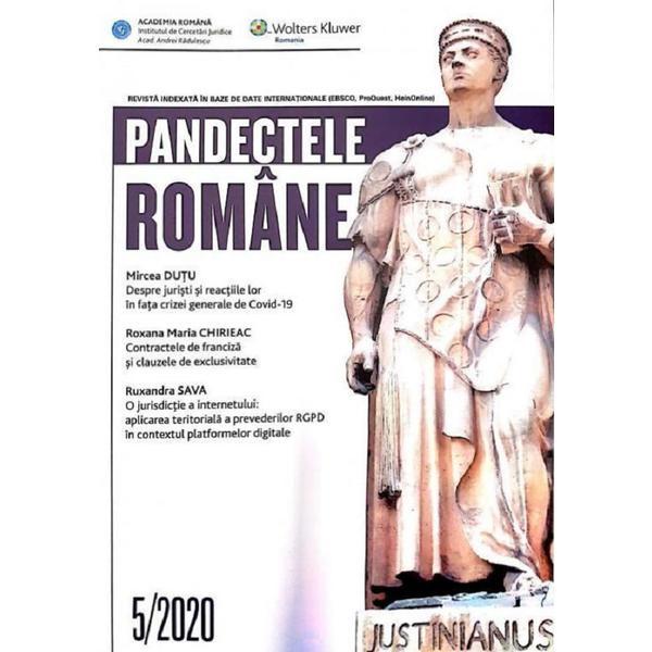 Pandectele romane Nr.5/2020, editura Wolters Kluwer