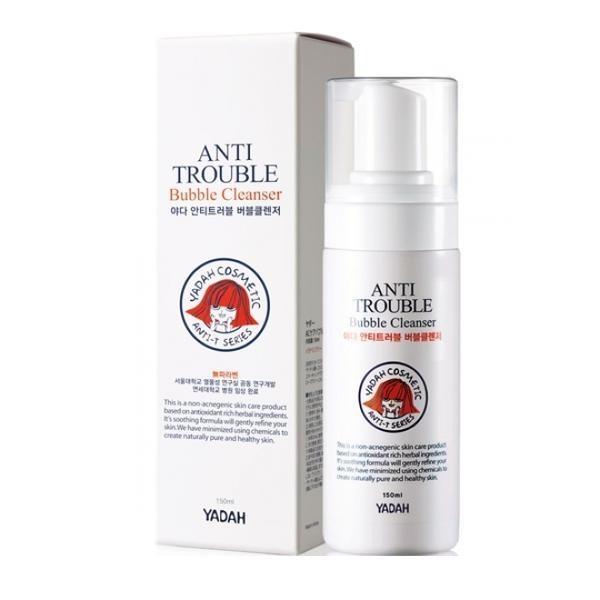 Spuma de curatare pentru tenul acneic sensibil yadah anti trouble, 150ml