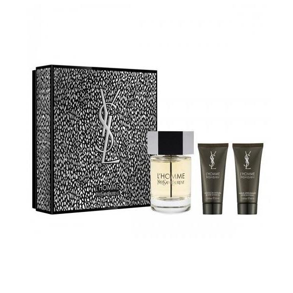 Set cadou eau de toilette 100ml + gel de dus 50ml + after shave 50ml yves saint laurent la nuit de l homme 