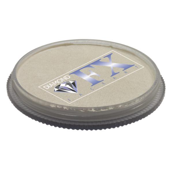 Vopsea pentru față sau corp, Diamond FX Alb Metalic, 30 g Diamond Fx imagine pret reduceri