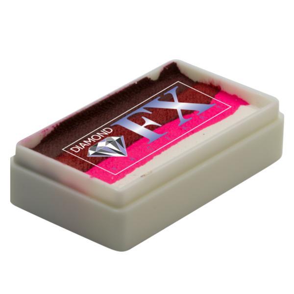 Vopsea pentru fata sau corp, Diamond FX Splitcake Trandafir S&acirc;ngeriu, 28 g