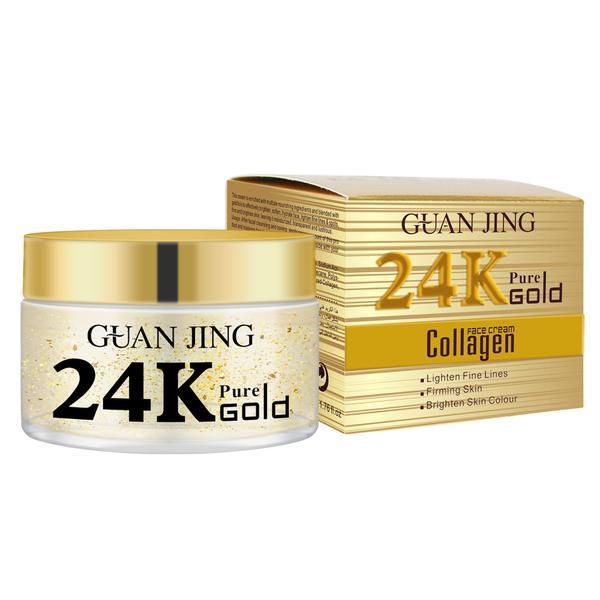 Crema de zi 24k pure gold collagen face cream guanjing, 50g