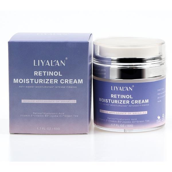 Crema hidratanta intensa cu retinol, liyal'an, acid hialuronic, ulei de jojoba, vitamin e, ceai verde, 50g 