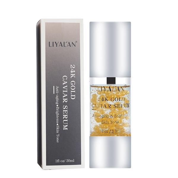 Ser facial cu nano-particule de aur 24k   caviar, liyal'an, 30 ml 