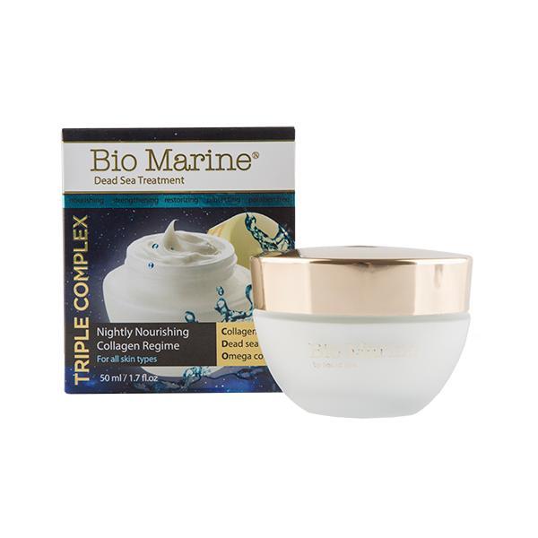Crema de Noapte Hidratanta cu Colagen, pentru toate tipurile de ten, Bio Marine, 50ml 50ml imagine noua