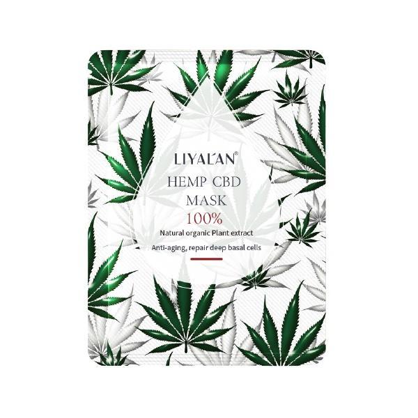 Masca hidratanta tip servetel cu extract de canepa, liyal'an, pentru toate tipurile de ten, 25ml