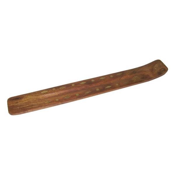 Suport decorativ betisoare parfumate din lemn, maro 25 cm