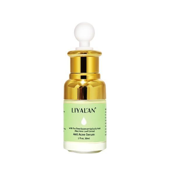 Ser facial anti-acnee, liyal'an, acid salicilic, esenta de arbore de ceai, aloe vera, ginkgo biloba, 30 ml 