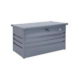 Cutie de depozitare pentru gradina cu cheie, Metal, Antracit, 120 x 62 x 63 cm - Caerus Capital