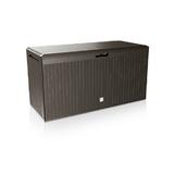 Banca/cutie cu spatiu depozitare cu roti 290 L Rato Plus, Maro, 114 x 47 x 60 cm - Caerus Capital