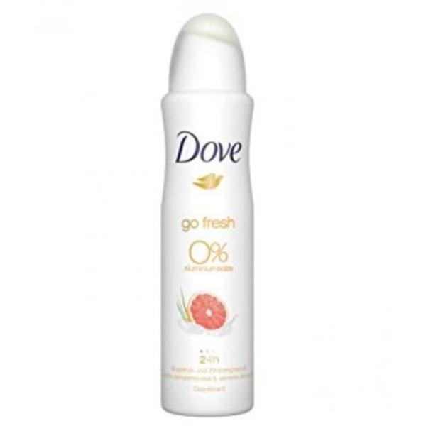 Deodorant antiperspirant spray, dove, go fresh, grapefruit, 48 h, 150 ml