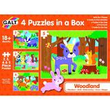 Set 4 puzzle-uri - Animalute din padure - 5 piese