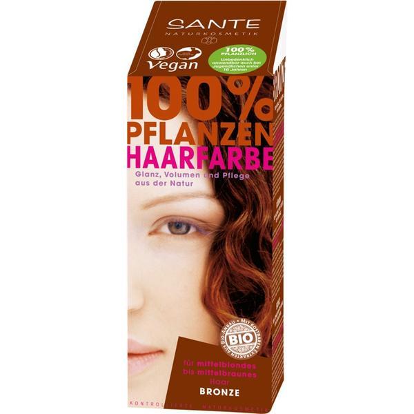 Vopsea bio pentru par, din plante, bronz, 100 g sante