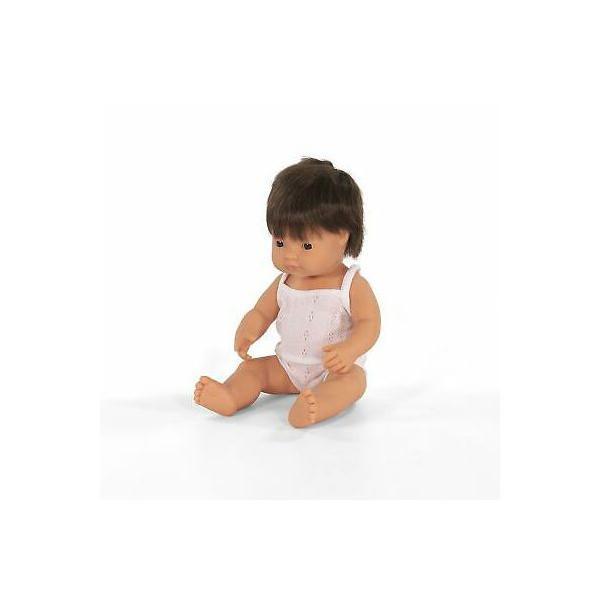 Papusa educationala 38 cm baietel european brunet
