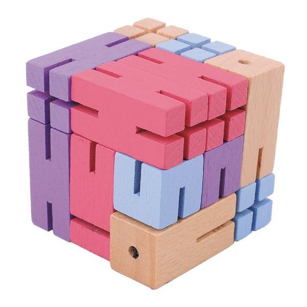 Fridolin Joc logic 3d puzzle figurina violet