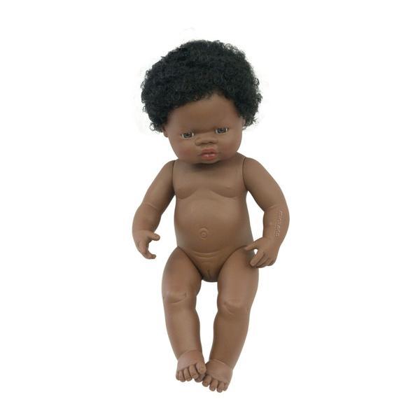 Papusa african fata 38 cm - miniland