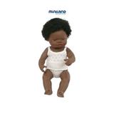 Papusa fetita africana Miniland 38 cm