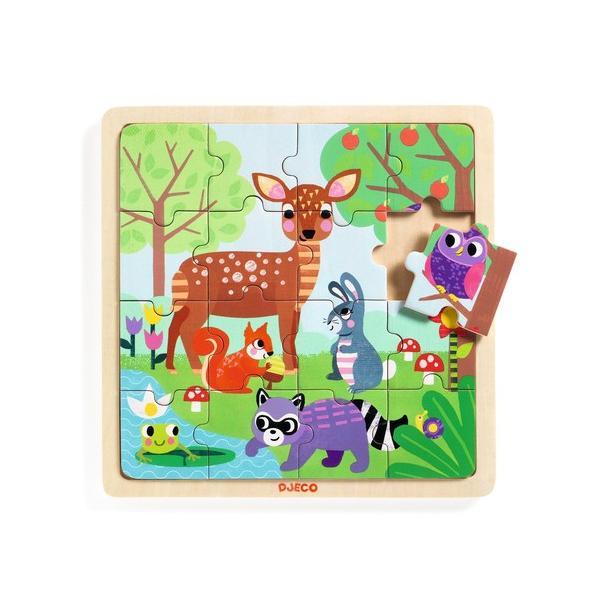 Puzzle lemn forest djeco