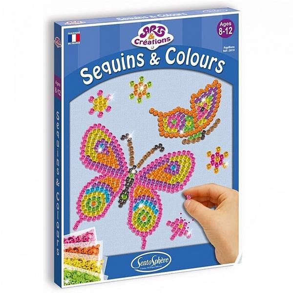Canvas cu paiete - fluturi