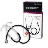 Stetoscop neonatal Little Doctor LD Prof III, stetoscop metalic utilizabil pe ambele parti, diafragma mica, Negru/Inox