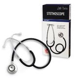 Stetoscop Little Doctor LD Prof I, stetoscop metalic utilizabil pe ambele parti, diafragma mare, Negru/Inox