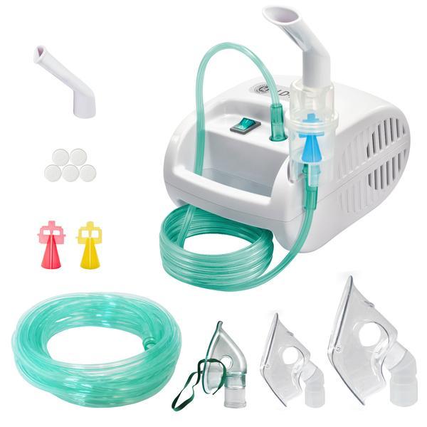 Aparat aerosoli cu compresor little doctor ld-221c pro, 3 dispensere pentru reglarea dimensiunii particulelor, 3 masti, furtun de 6 m