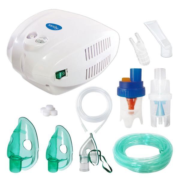 Aparat aerosoli cu compresor Sanity Alergia Stop Inhaler PRO, MMAD 3 &micro;m, 3 masti (adulti, copii si bebelusi)