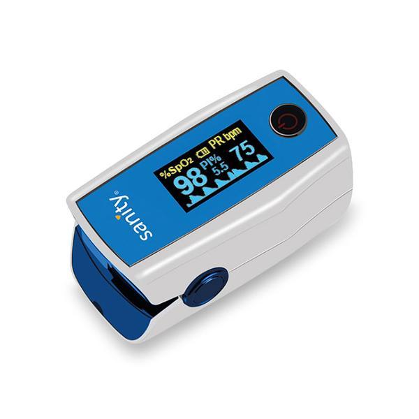 Pulsoximetru Sanity Duo Control, copii 3 ani + si adulti, masoara nivelul de saturatie a oxigenului si rata pulsului, Ecran OLED