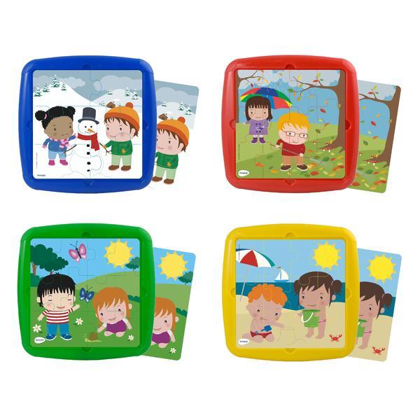 Set 4 puzzle anotimpuri - miniland