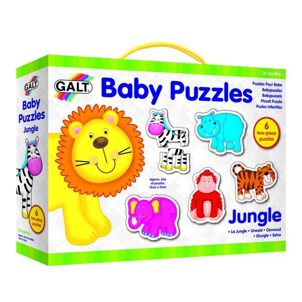 Baby puzzle: animale din jungla - 2 piese