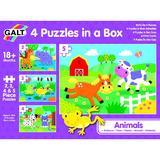 Set 4 puzzle-uri - Animalute - 5 piese