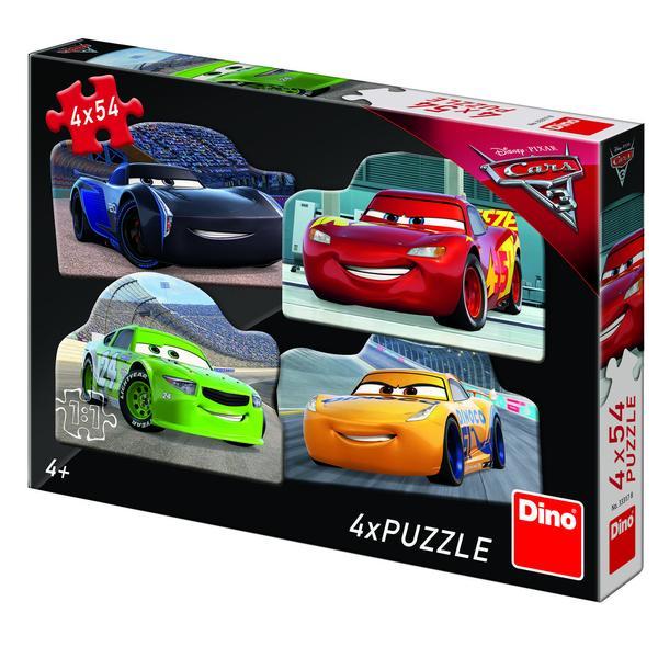 Puzzle 4 in 1 - cars 3 - 54 piese