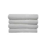 Set 4 prosoape mari de baie, bumbac 100%, 70x140 cm, 450 gr/mp, alb