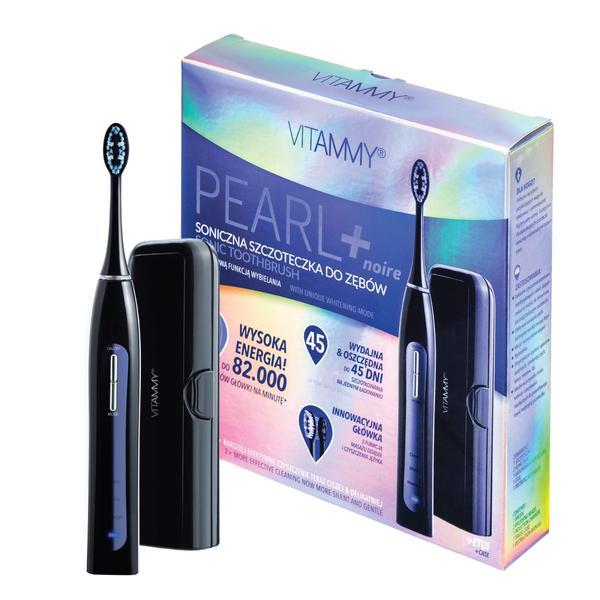 Periuta de dinti electrica VITAMMY Pearl+ Noire, 82000 vibratii/min, 3 moduri de periaj, 2 capete incluse, Negru Vitammy esteto.ro