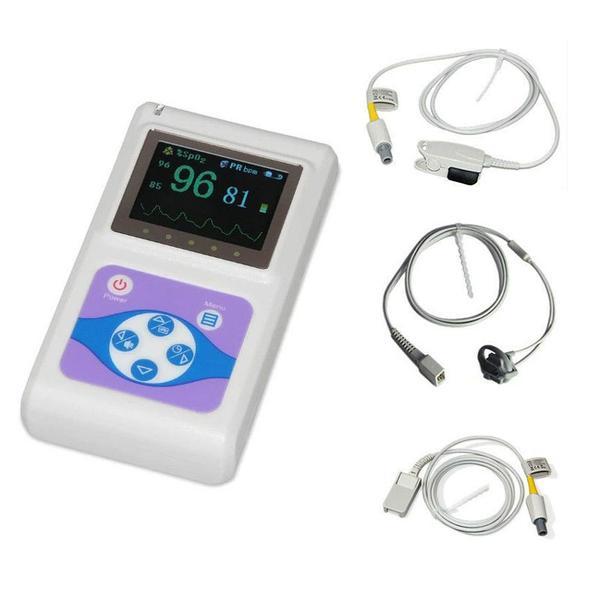 Pulsoximetru profesional Contec CMS60D, senzor adulti si senzor neonatal, cablu de extensie adulti