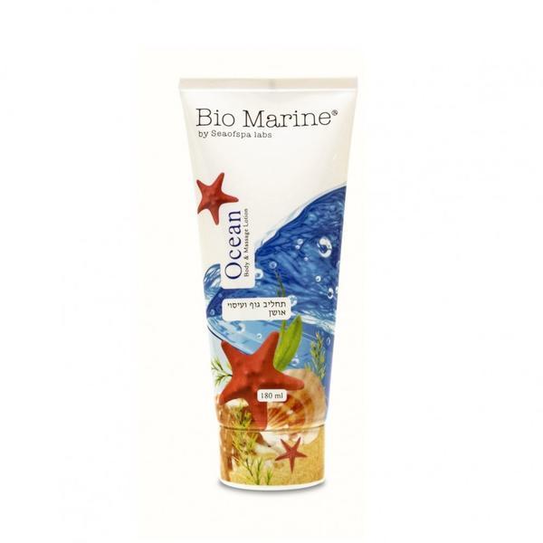 Lotiune de Corp si Masaj, Ocean, pentru toate tipurile de piele, Bio Marine, 180ml