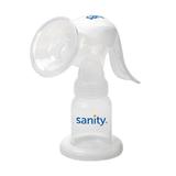 Pompa manuala de san Sanity Easy Comfort, cu clapeta, biberon si tetina BPA free