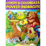 Citeste si coloreaza povesti indragite, editura Pegas