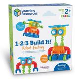 Hai sa construim - 12 3 Robotel colorat - Learning Resources