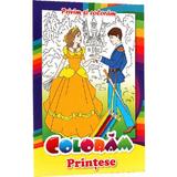 Privim si coloram. Coloram printese, editura Pegas