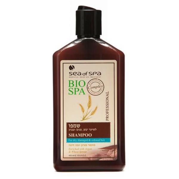 Sampon Profesional pentru Par Uscat, Deteriorat & Vopsit, Imbogatit cu Argan si Germeni de Grau, BIO SPA, 400ml 400ml imagine 2022