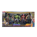 Set 5 Figurine SuperEroi Avengers - SpiderMan, Groot, Thor, Rocket, Hulk