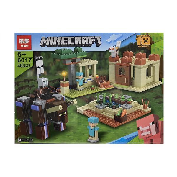 Set de constructie leduo, minecraft creativ 10 in 1, 463 piese
