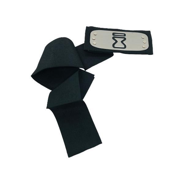 Bandana pentru cap, naruto, satul nisipului, simbol metalic, negru