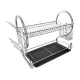 Suport uscator de vase Tatkraft Helga, Inox, 56 x 25 x 39 cm