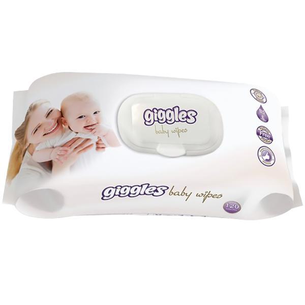 Servetele umede pentru bebelusi, Giggles Baby Wipes, 120 buc