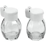 Set dozatoare sticla sare/piper capac plastic - Maxdeco