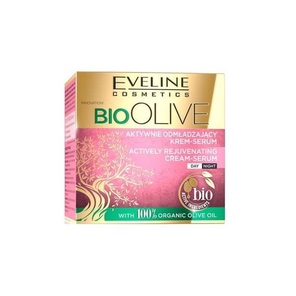 Crema de fata, Eveline Cosmetics, Bio Olive, Actively Rejuvenating Cream-Serum, 50 ml Actively imagine 2022